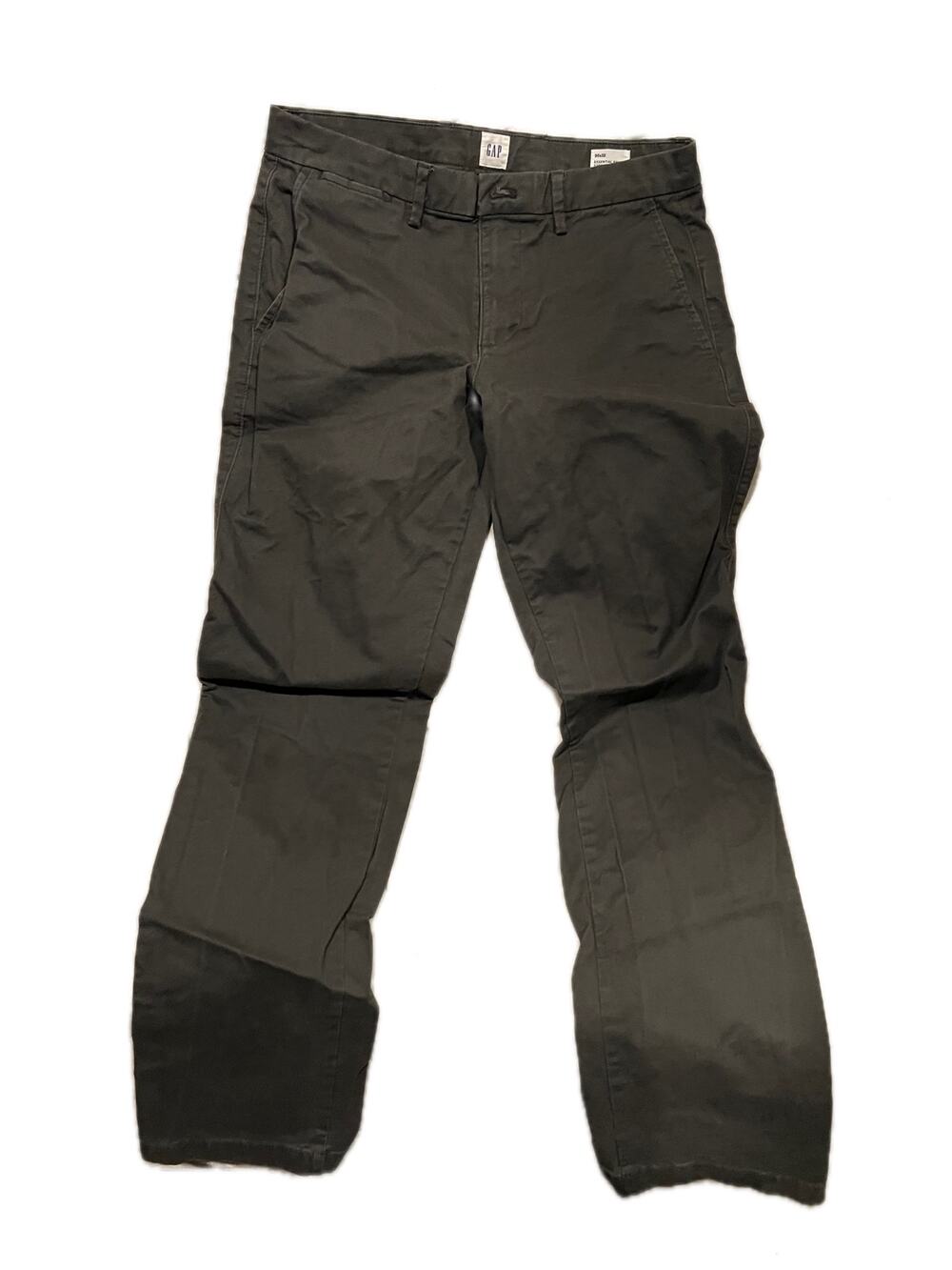 The Gap Essential Straight Green Chino Pants Mens 30x32